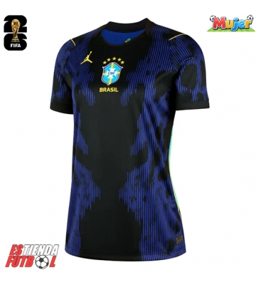 Brasil Segunda Equipación Mujer Mundial 2026 Manga Corta